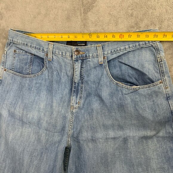Anchor Blue Jeans Mens 40x29” Blue Baggy Denim Vintage Y2K Skater Wide Leg - Picture 7 of 12